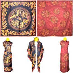 NWT Double Sided Silk Scarf 53"x53" Large Square Shawl Wrap SJJL 3242